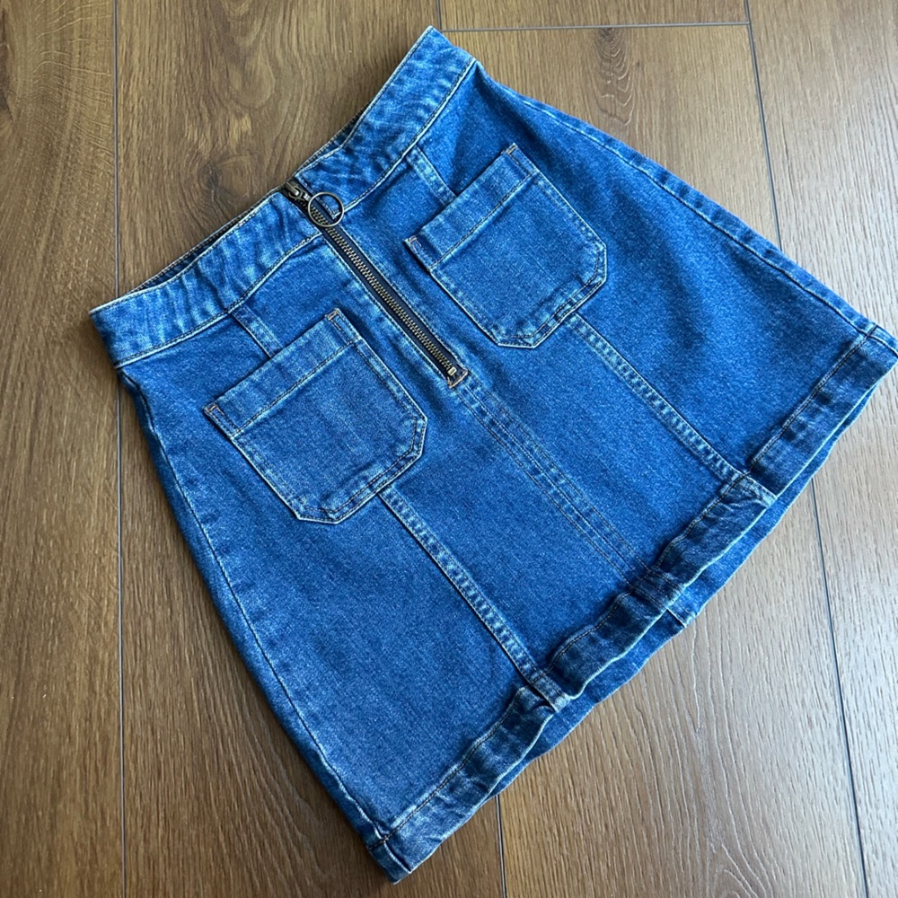 Madewell Blue Jean Denim Skirt